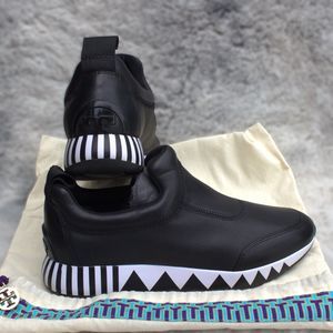 NWOB with Bag | Tory Burch ‘Jupiter’ Leather Slip-On Sneakers | Black | Wmn 7.5M